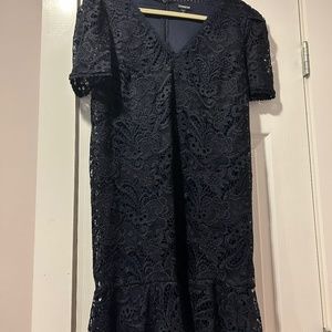 Express Navy Lace Dress (Medium)